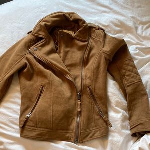 ABERCROMBIE & FITCH SUEDE MOTO JACKET